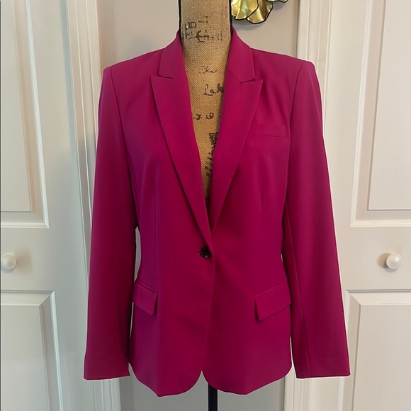 Vince Camuto Pink Tailored Blazer with Notched Lapels - Picture 1 of 4